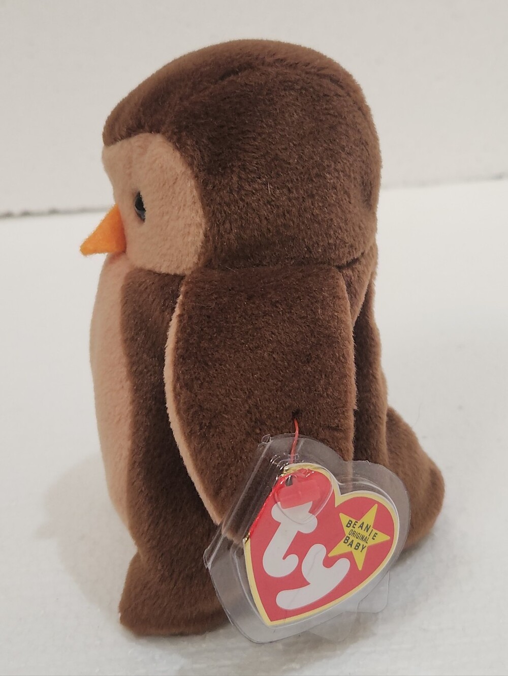 Ty Brown and Tan Plush Penguin Small - Picture 2 of 3
